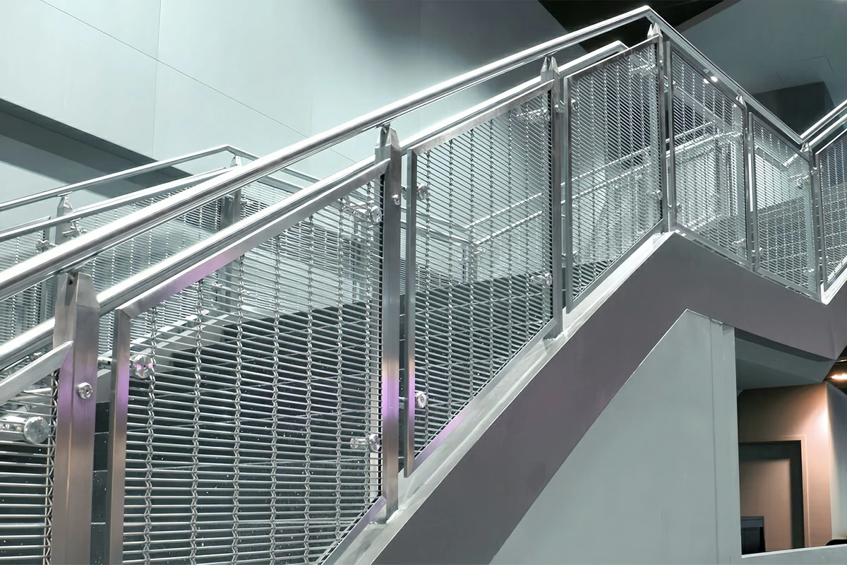 Metal Panel Stair Railing